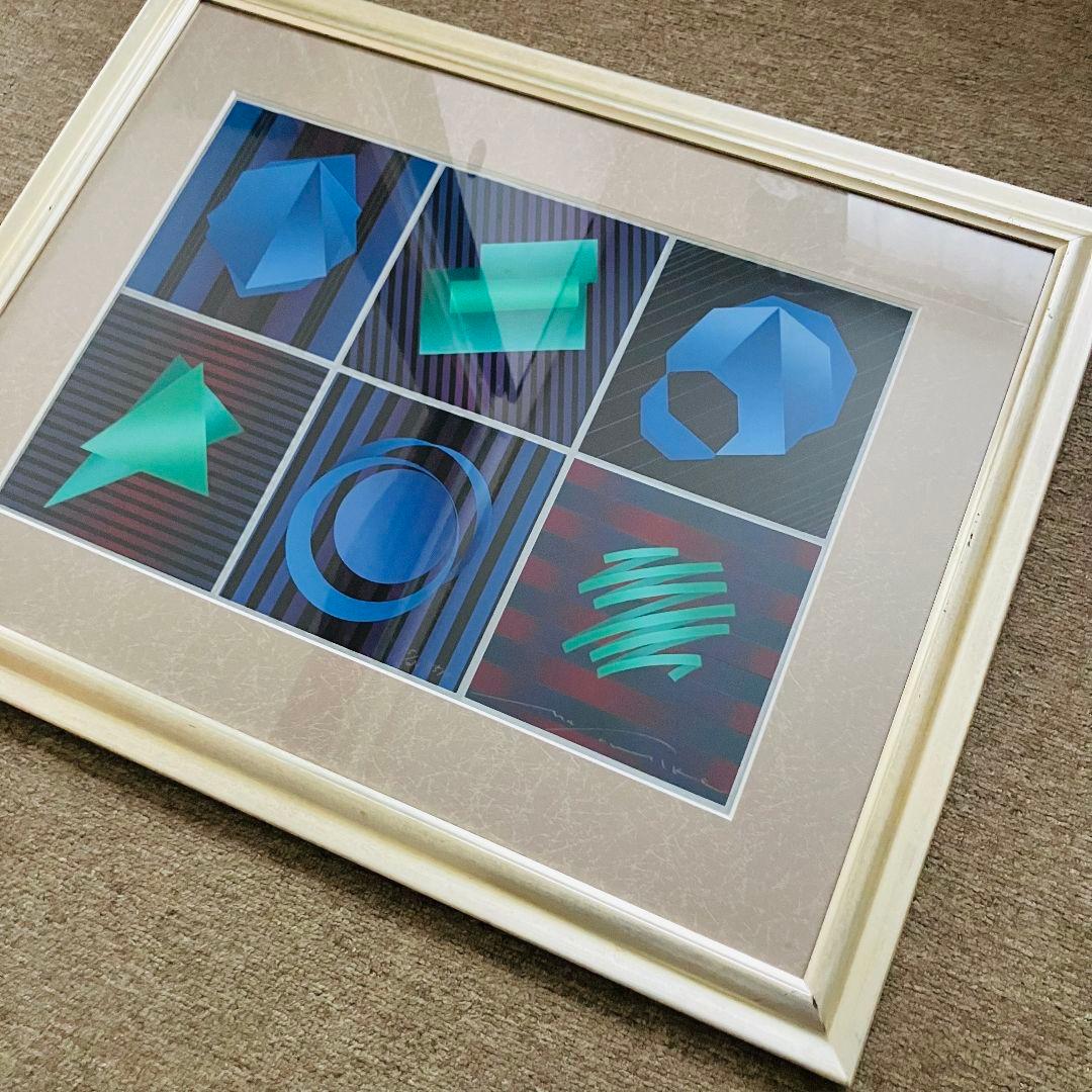 ◉ 80'S 版画 リトグラフ 萄雅彦（どうまさひこ）ポストモダン