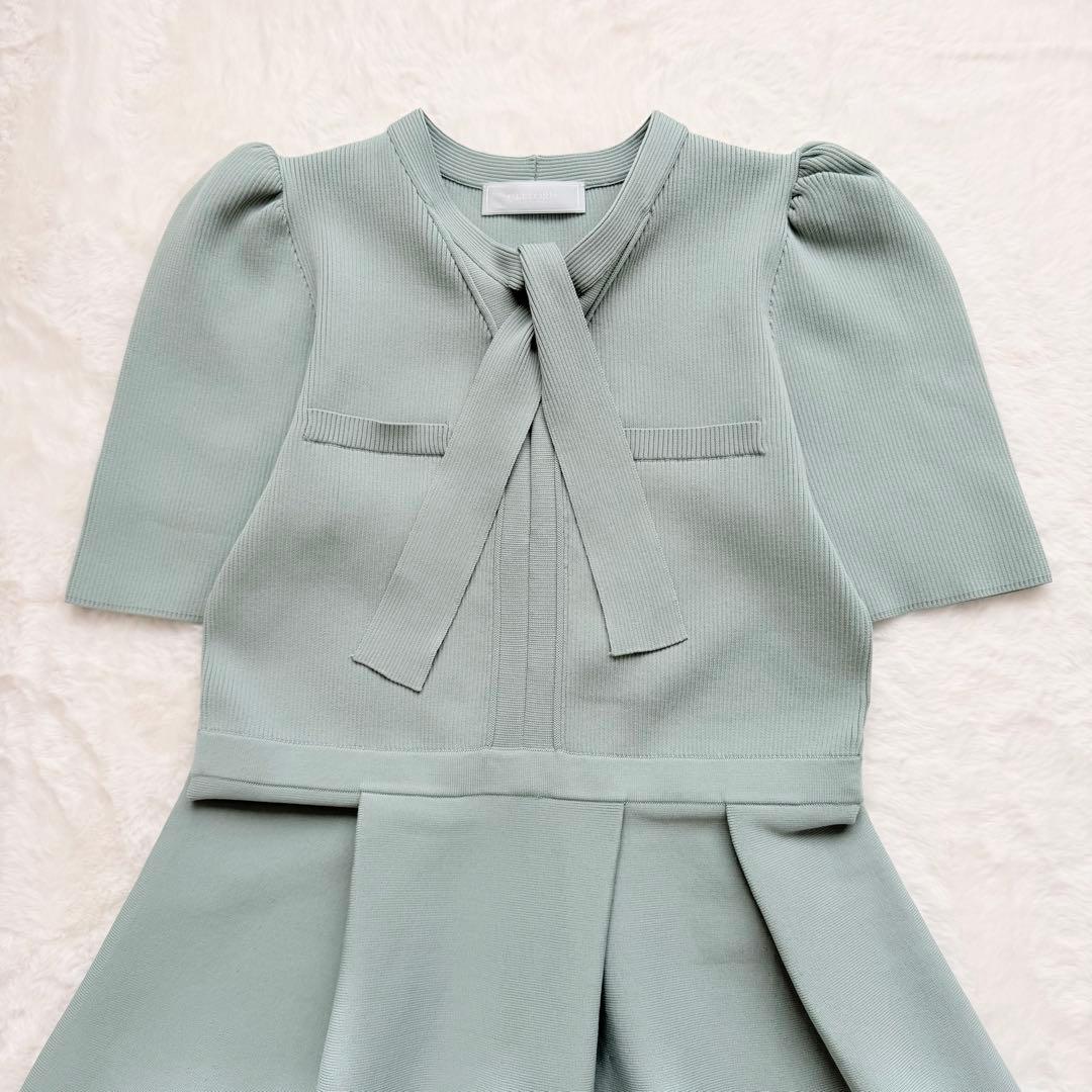 美品✨CELFORD ボウタイニットワンピース　S 25AW MNT 完売品