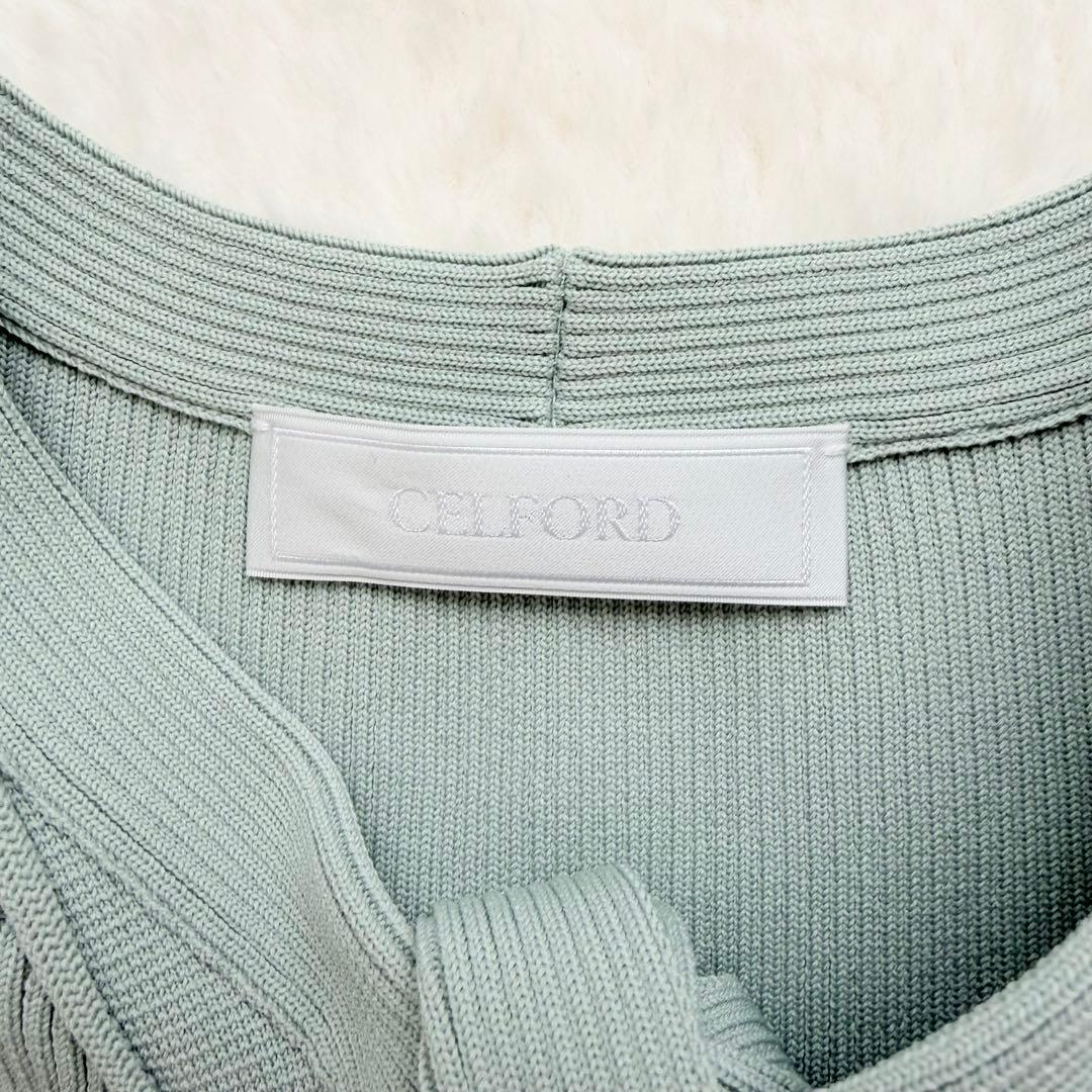 美品✨CELFORD ボウタイニットワンピース　S 25AW MNT 完売品