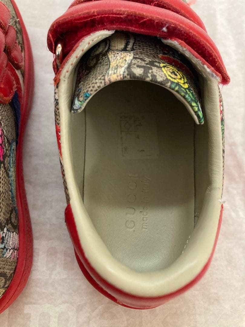 GUCCI グッチ x ヒグチユウコ　スニーカー　16.5cm キッズ レッド