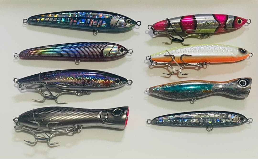 青物ルアー16本セット(ダイビングペンシル、ポッパー、ウッドルアー)