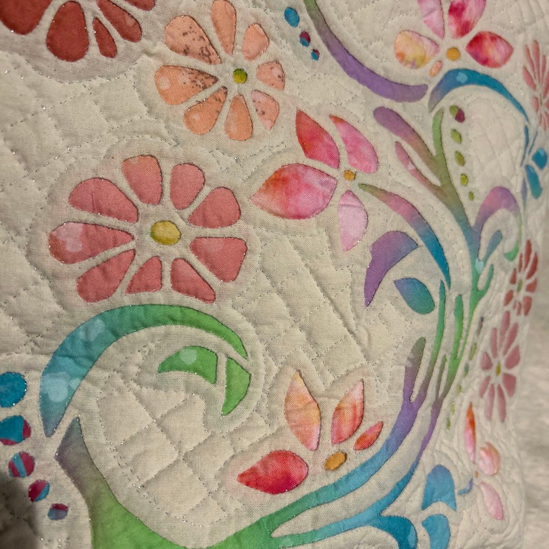 ハワイアンキルト ハンドメイド トートバッグ