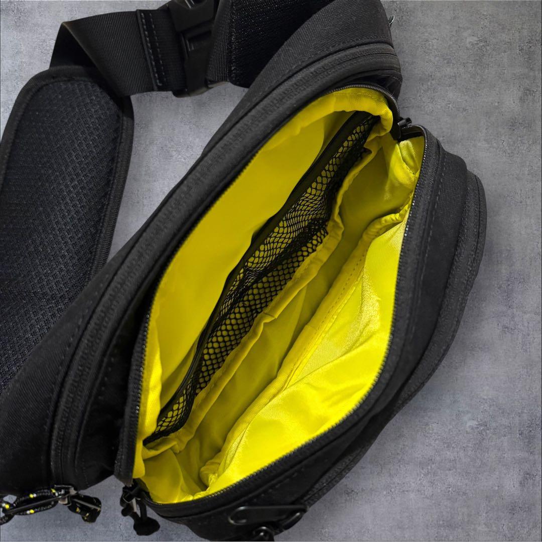 極美品✨ Huggo ハグー ヒップシート ウエストポーチ 黒 ナイロン