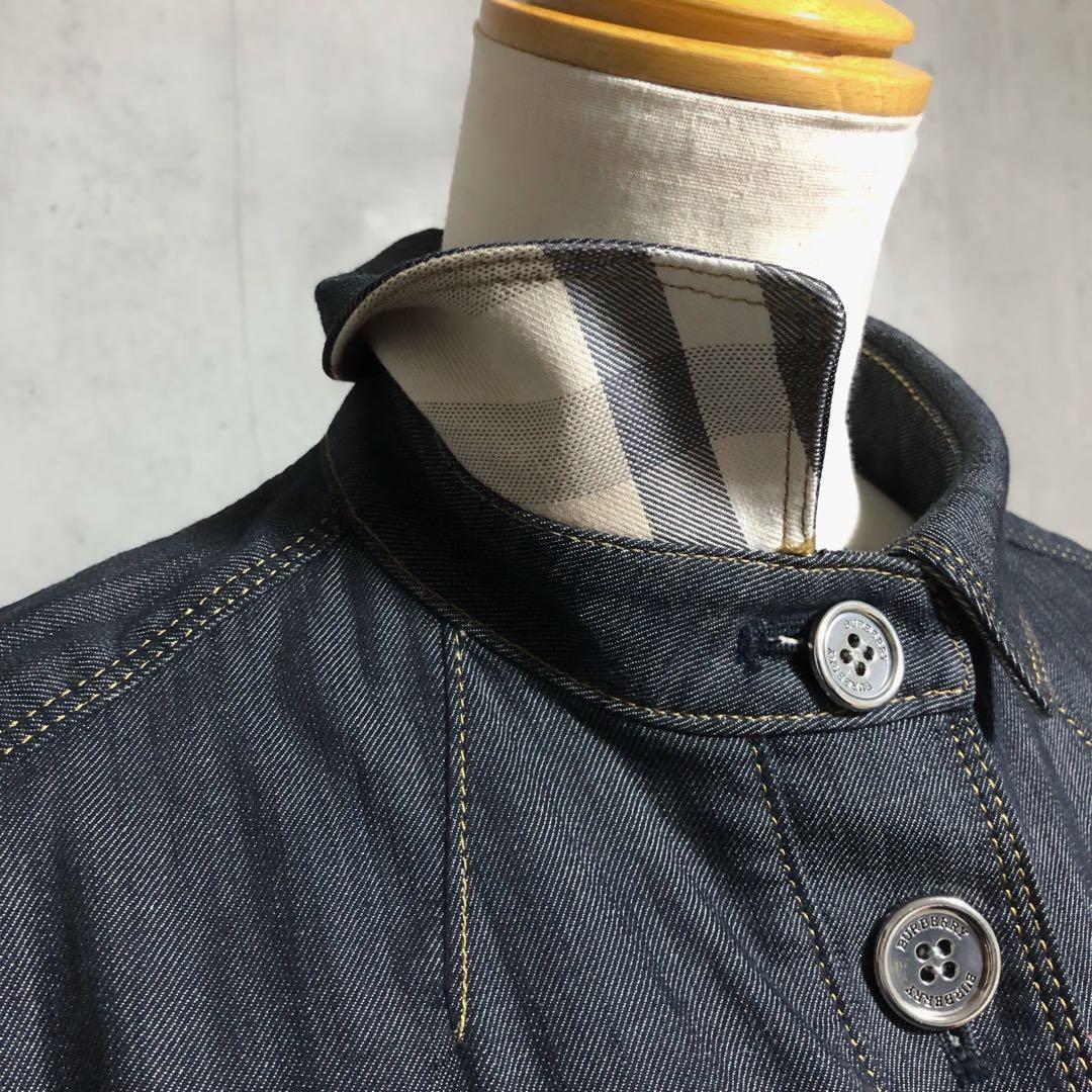 J*Y様 良品　BURBERRYバーバリーロンドン フリルデニムジャケット　ロゴ