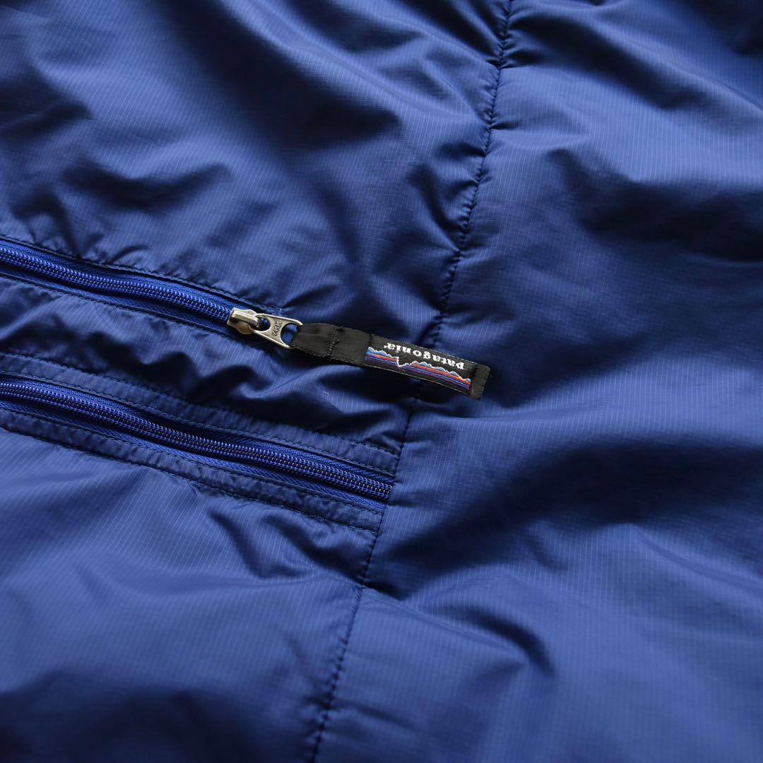 90s パタゴニア パフボールベスト L ブルー×ブラック ヴィンテージ