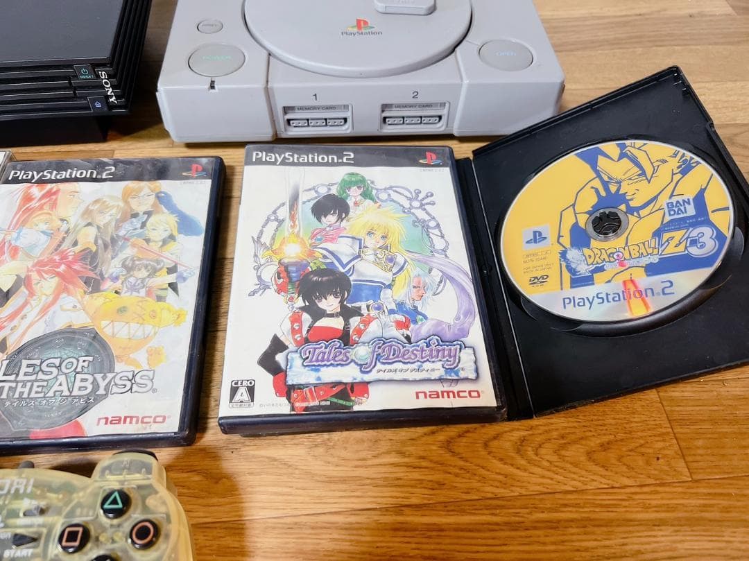 【ジャンク品】SONY PlayStation 1 & 2  ソフト付きセット