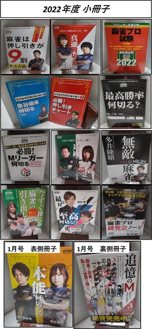 近代麻雀　付録　冊子　70冊(未使用)