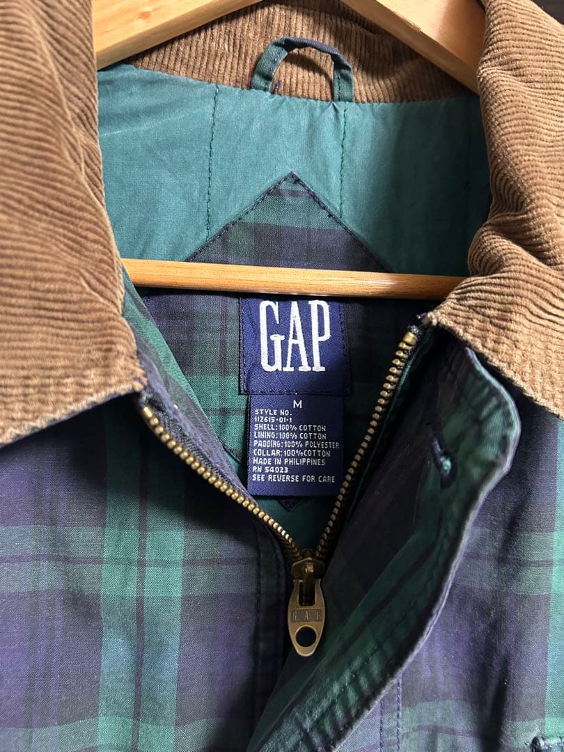 old gap 90s チェックアウター　古着