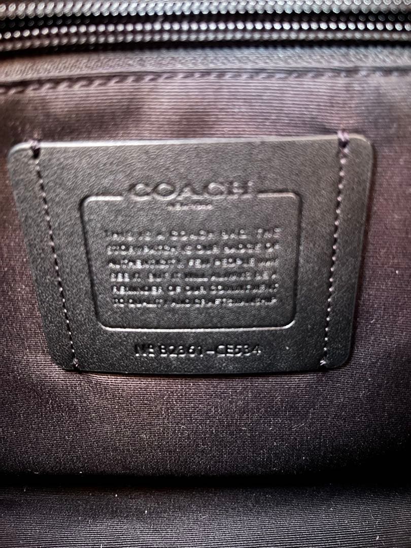 COACH ショルダーバッグ メンズ キャンバス×レザー CE534