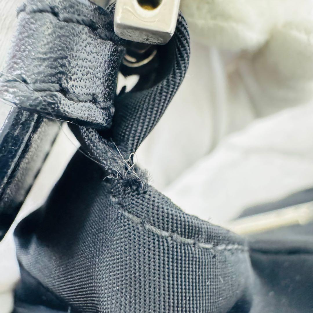 ✨FENDI✨フェンディ✨FF金具✨ナイロン✨ブラック✨ハンドバッグ✨