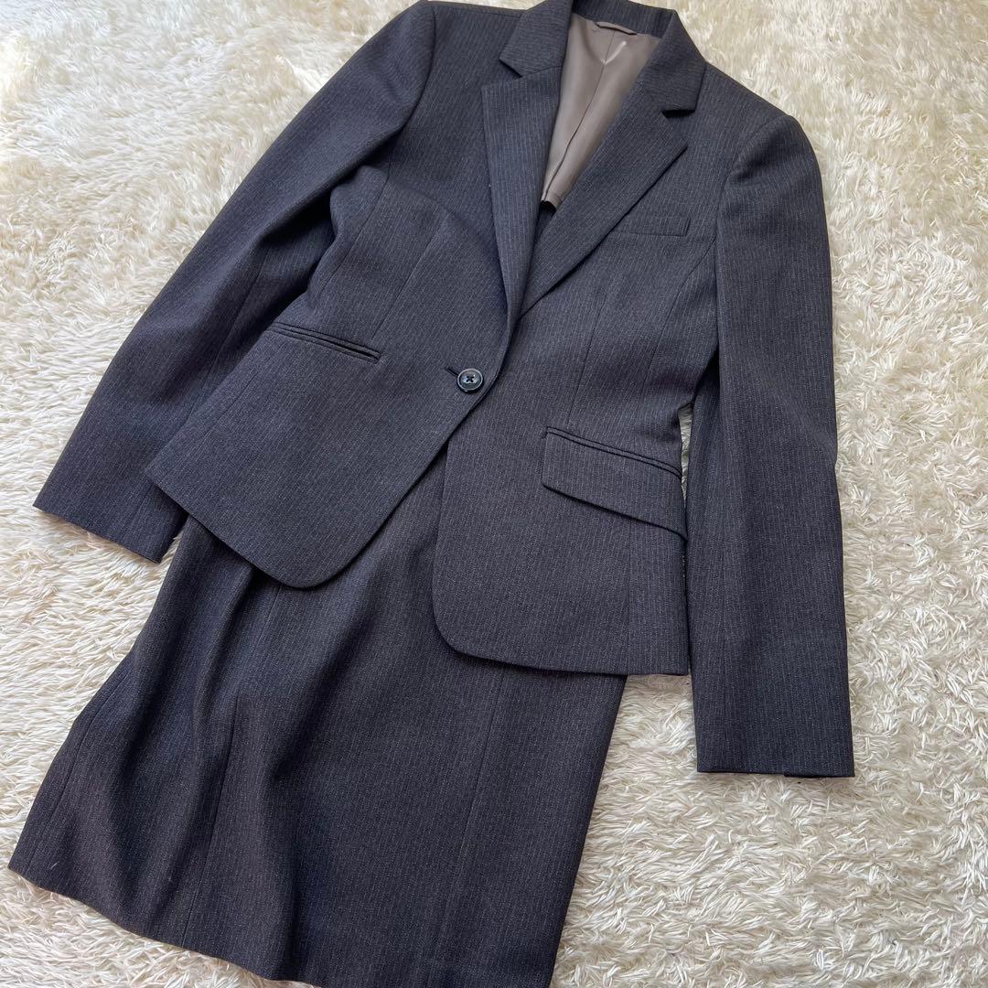 Diana square ダイアナスクエア7号 ストライプ グレー 紺色 セット