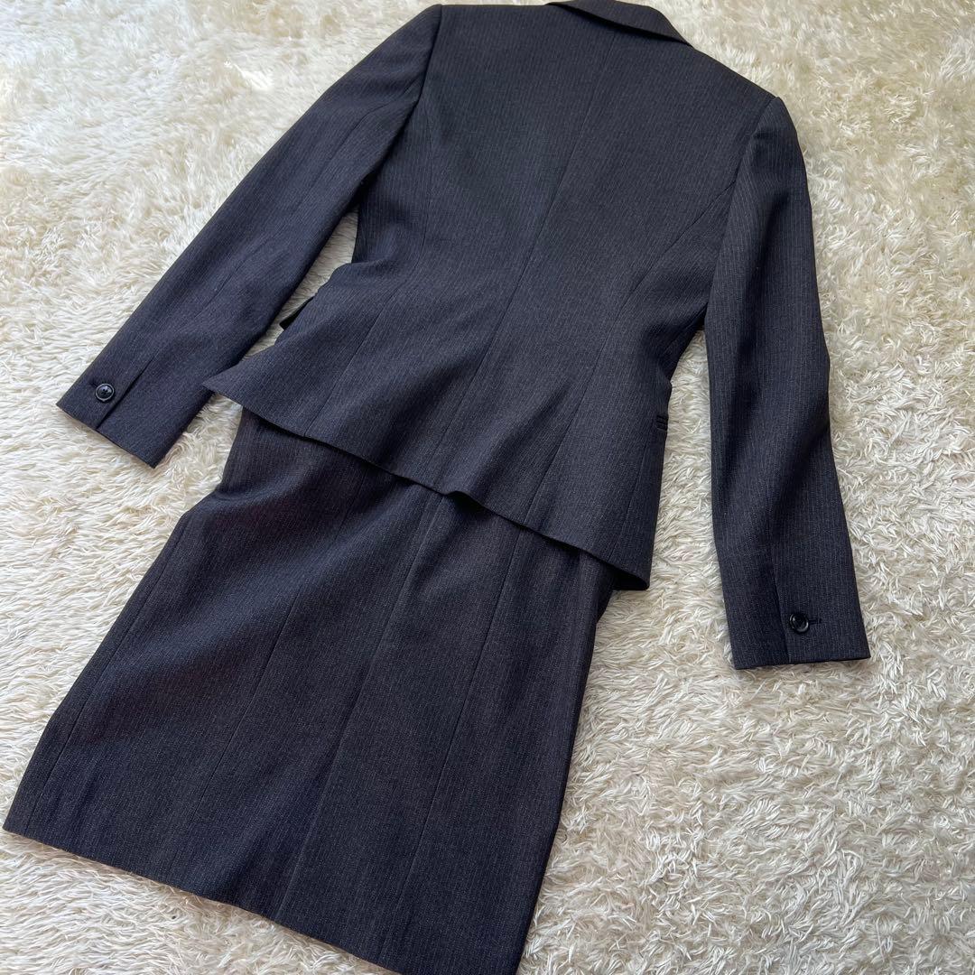 Diana square ダイアナスクエア7号 ストライプ グレー 紺色 セット