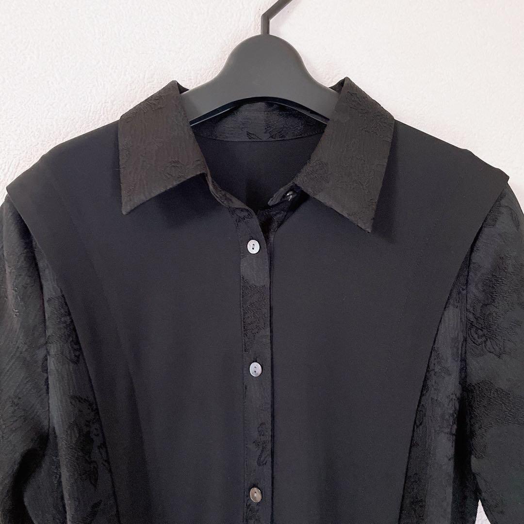 美品　HARE（ハレ）ジャガードキリカエタックワンピース