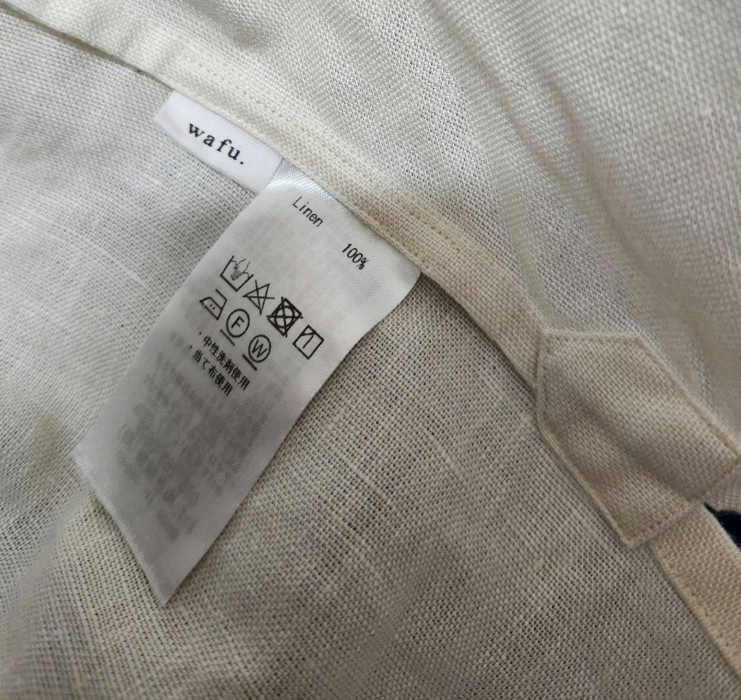 wafu.リネントップス ポケット付き ゆるT