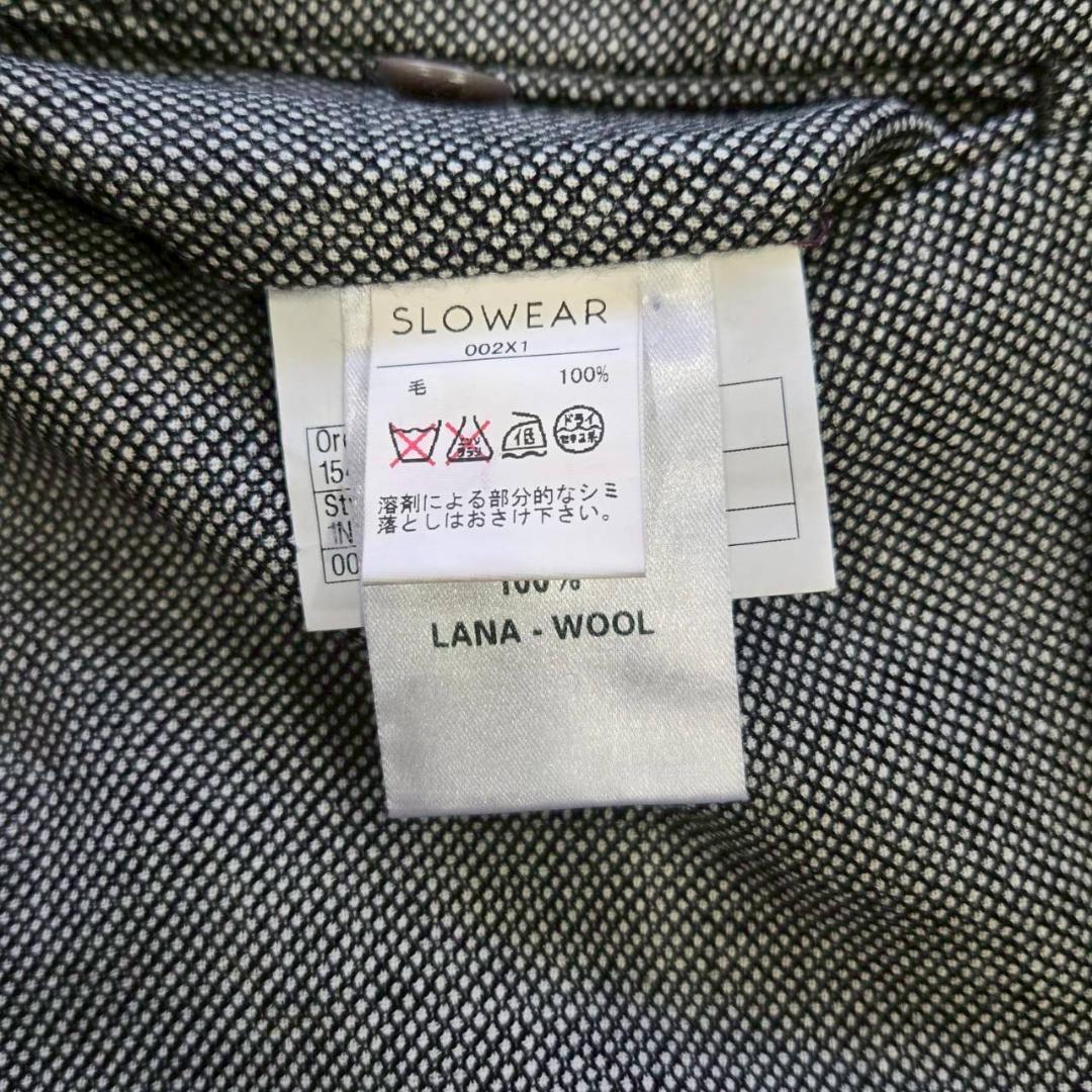 INCOTEX　SLOWEAR　ウールスラックス　グレー　サイズ46