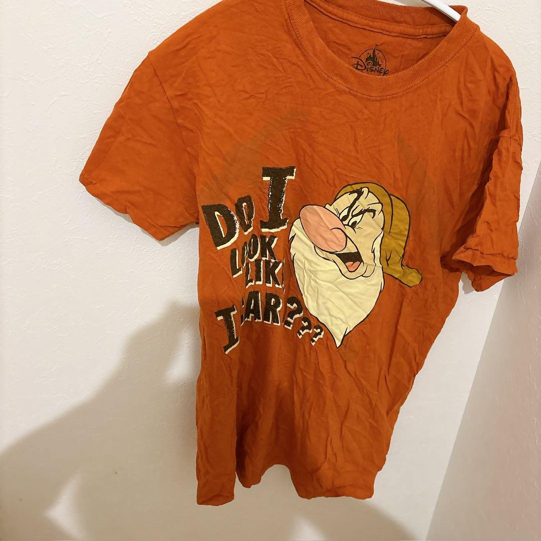 ディズニー 【S】グランピー Tシャツ オレンジ メンズ レディース シャツ