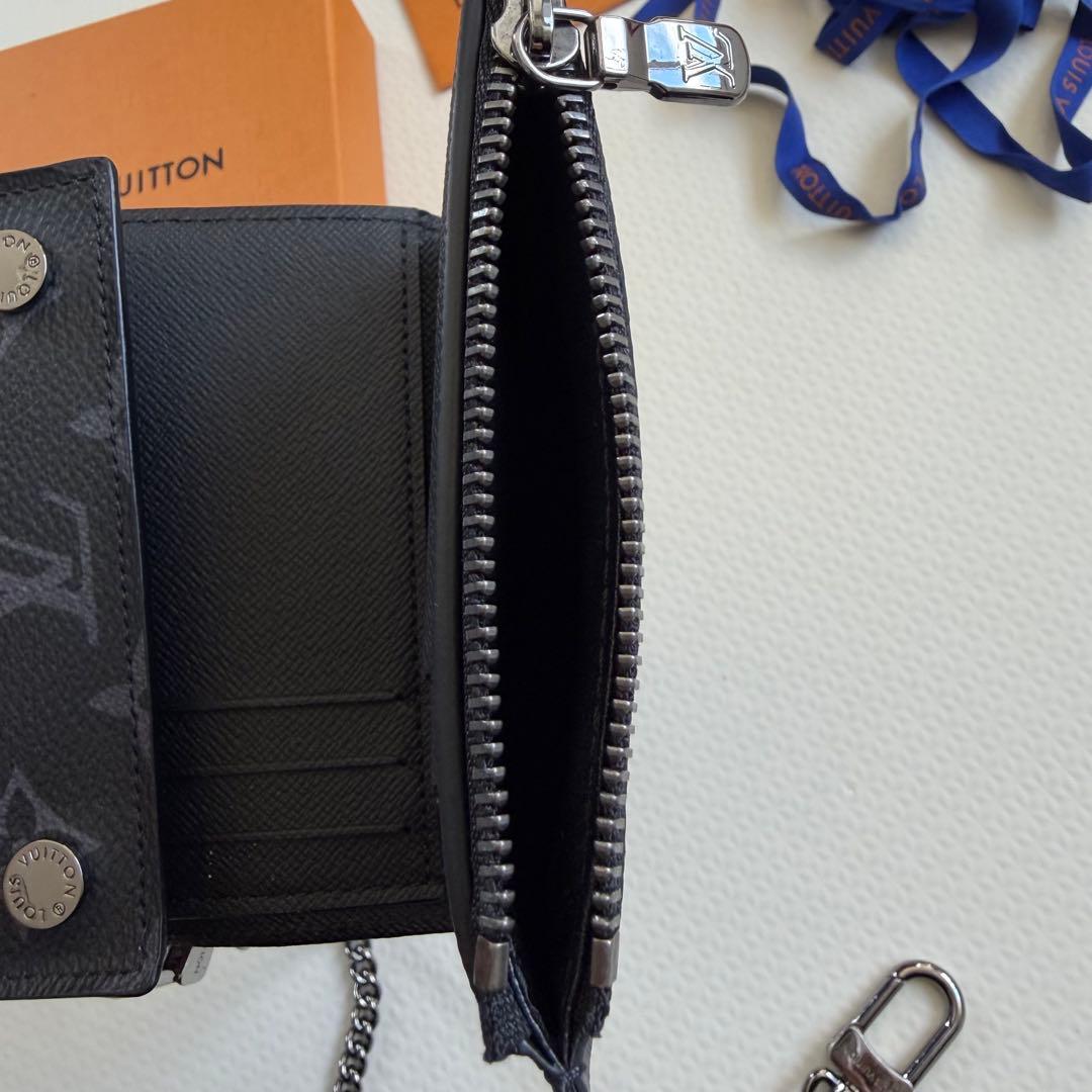 ルイヴィトン チェーン ウォレット LOUIS VUITTON 三つ折り 財布