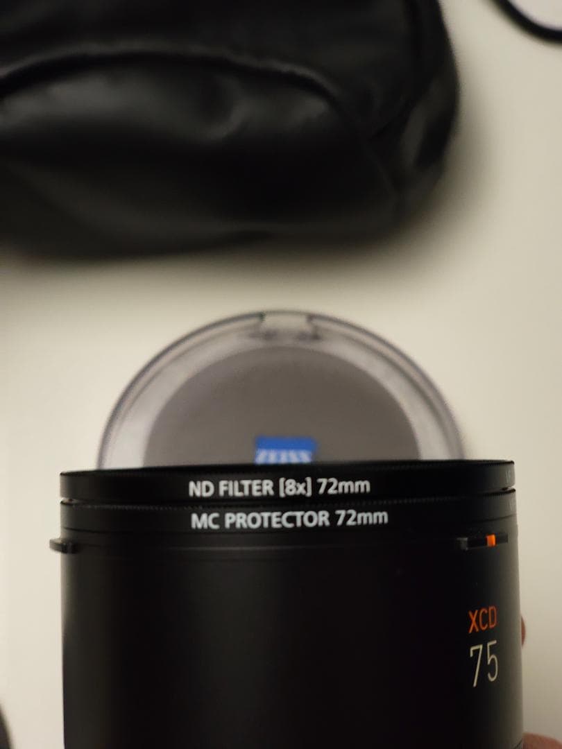 Hasselblad XCD 75mm 純正箱 + ZEISS MC + ND8