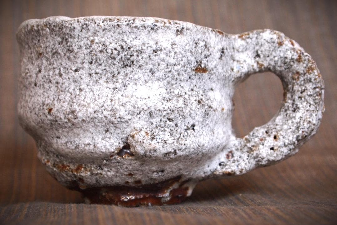 人気作家★村越琢磨【師：梅原武平】信楽白マグカップ