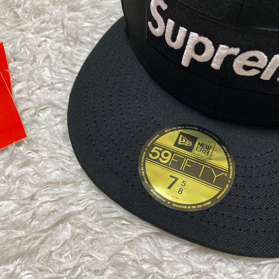 supreme new era キャップ　刺繍　box logo mlb