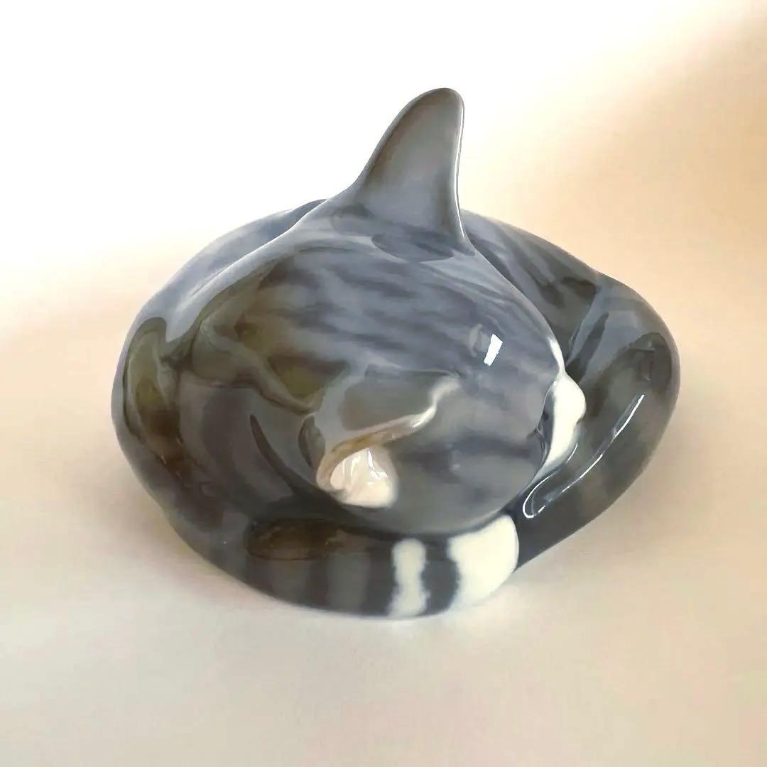 ロイヤルコペンハーゲン　眠り猫　フィギュリン