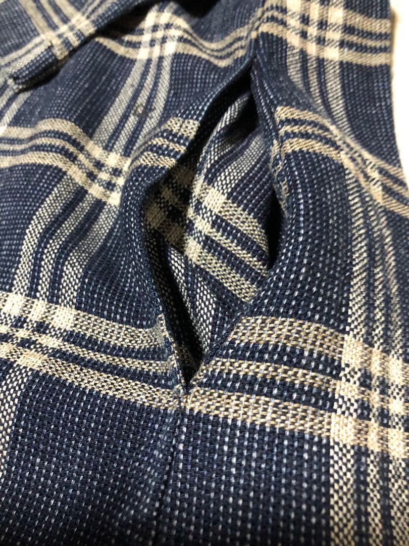 超美品 45R チェック柄ワンピース￼