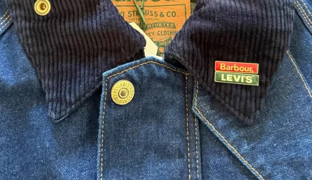 Barbour ☆Levi*s デニムカバーオール S