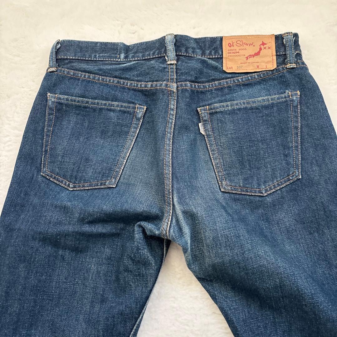 orSlow 107 デニム 日本製 セルビッチ 赤耳 ユニバーサルジップ