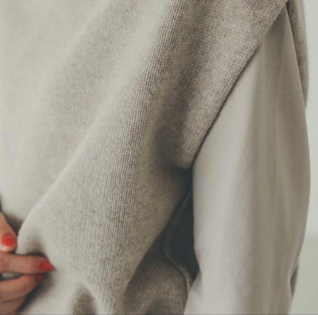 【新品・未使用】北欧暮らしの道具店　「あったかウールのニットベスト」