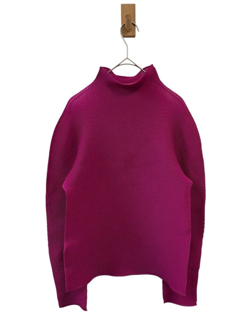 イッセイミヤケ me PLEATS PLEASE プリーツ ハイネックカットソー