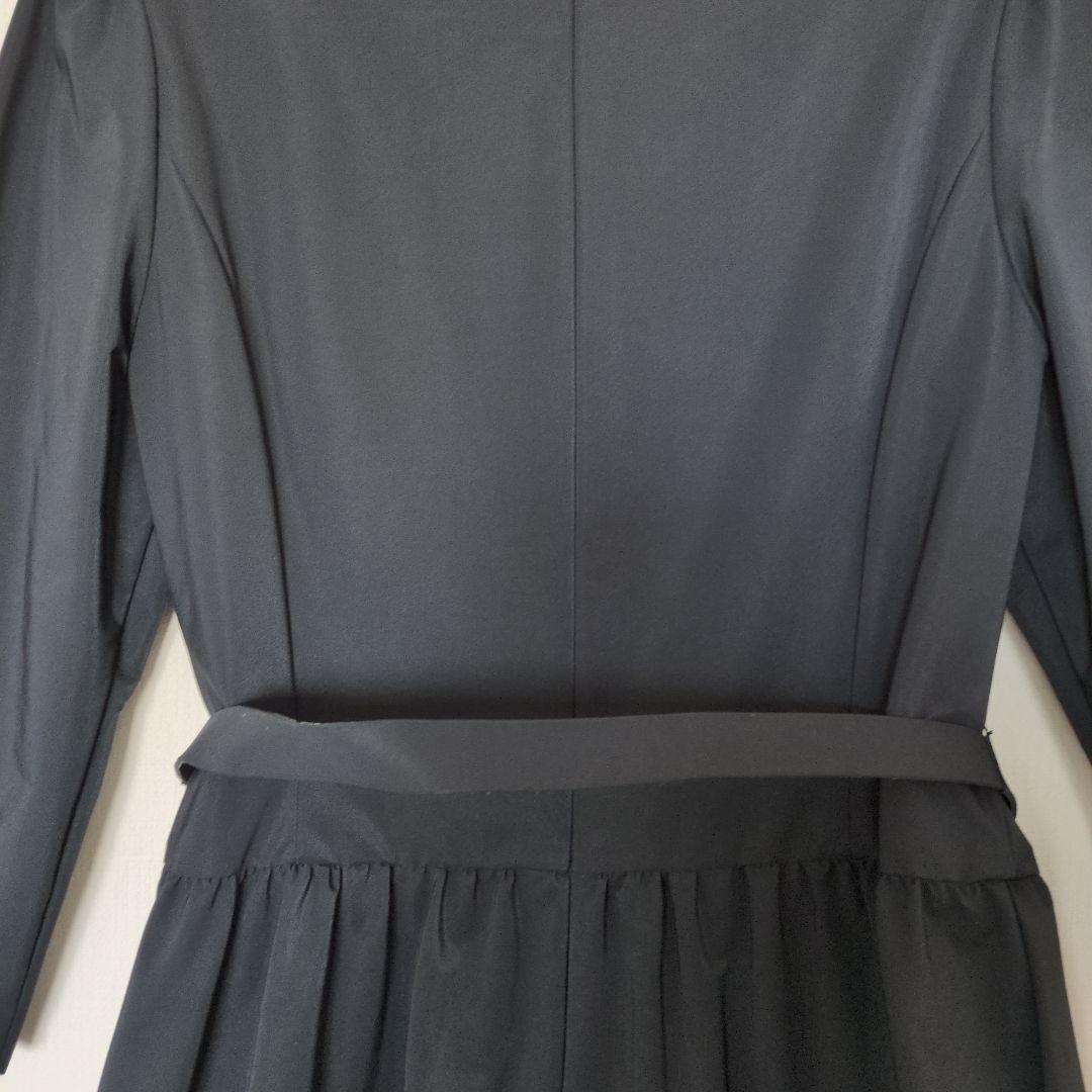 エムズグレイシー　ワンピース　セレモニー　紺色　フリル　卒業式　入学式　Lサイズ