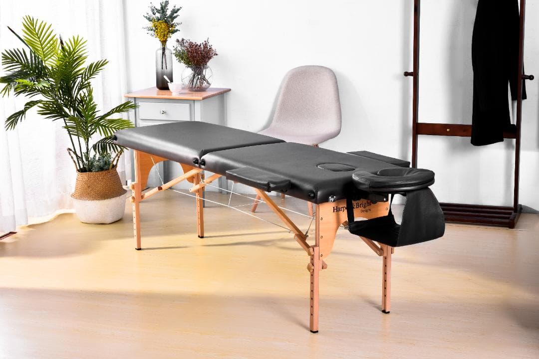 【プラスサイズ】マッサージベッド 折りたたみ コンパクト 超軽量 エステベッド