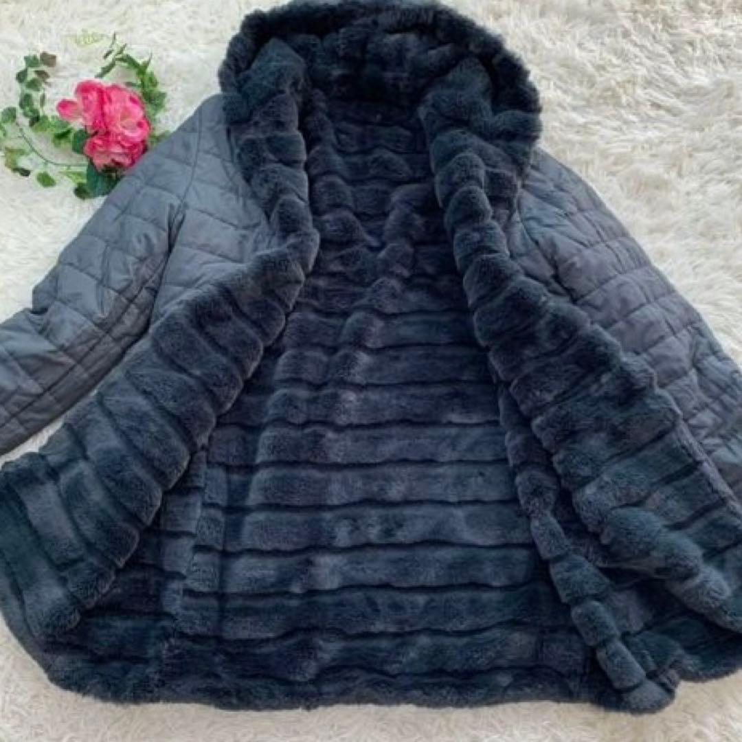 【XL】KATE LALTRAMODA ボアコート リバーシブル 大きいサイズ