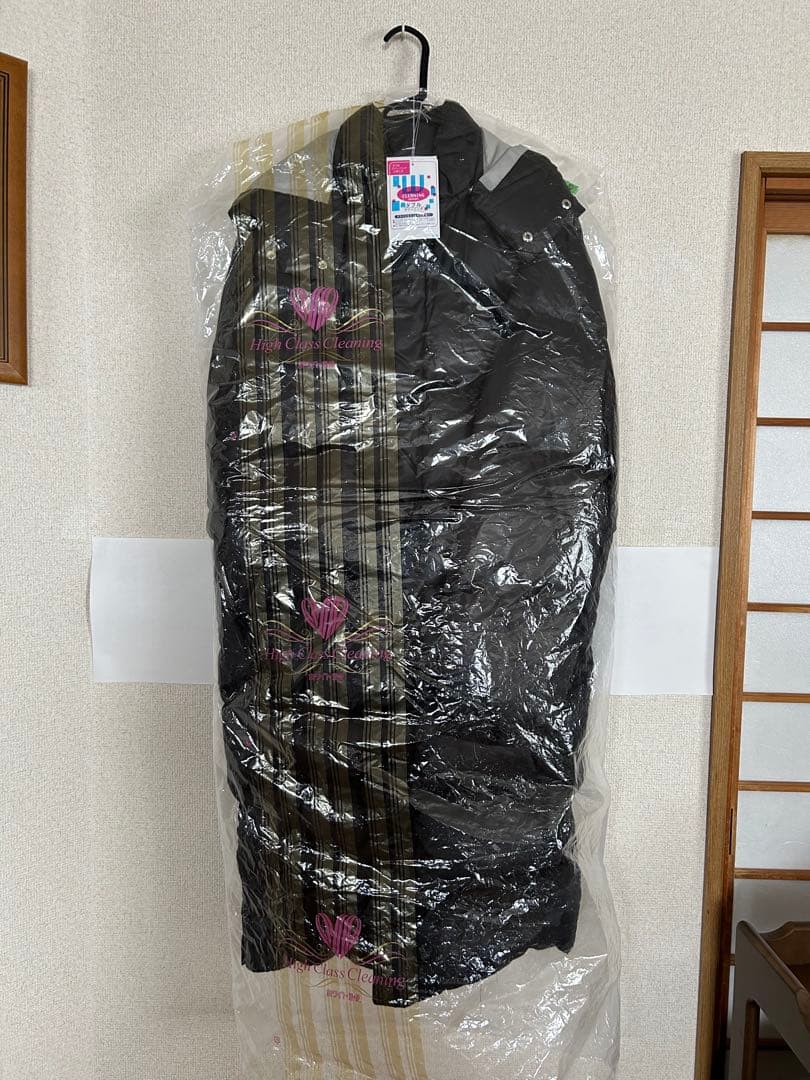 NIKE ダウンコート XL 黒 ロング丈 ダウン取り外しフード付き