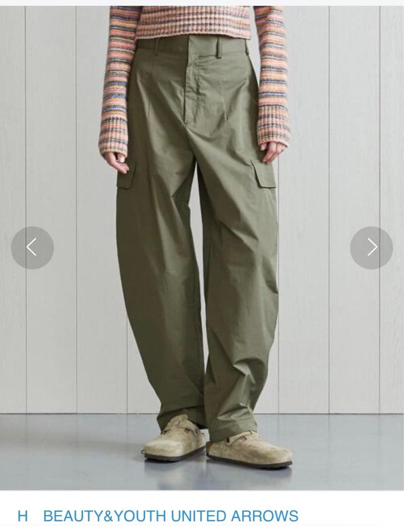 H BEAUTY&YOUTH UNITED ARROWS カーゴパンツ オリーブ