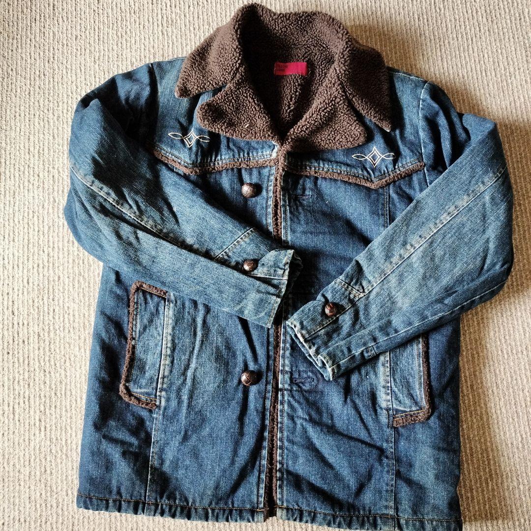 SALE☆RED TAB ボア襟デニムジャケット L