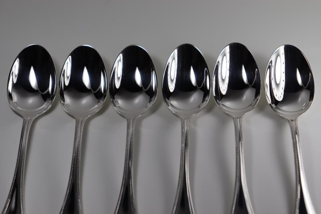 クリストフル■コーヒースプーン６本セット■とてもきれい…■人気の「パール」です■