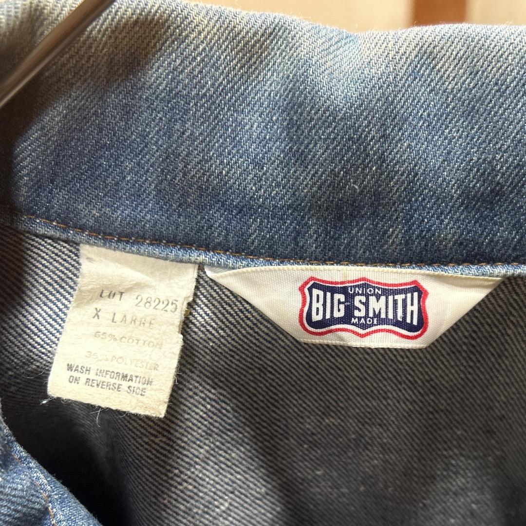 60's/Big smithビッグスミス/カバーオール/デニムジャケット/XL