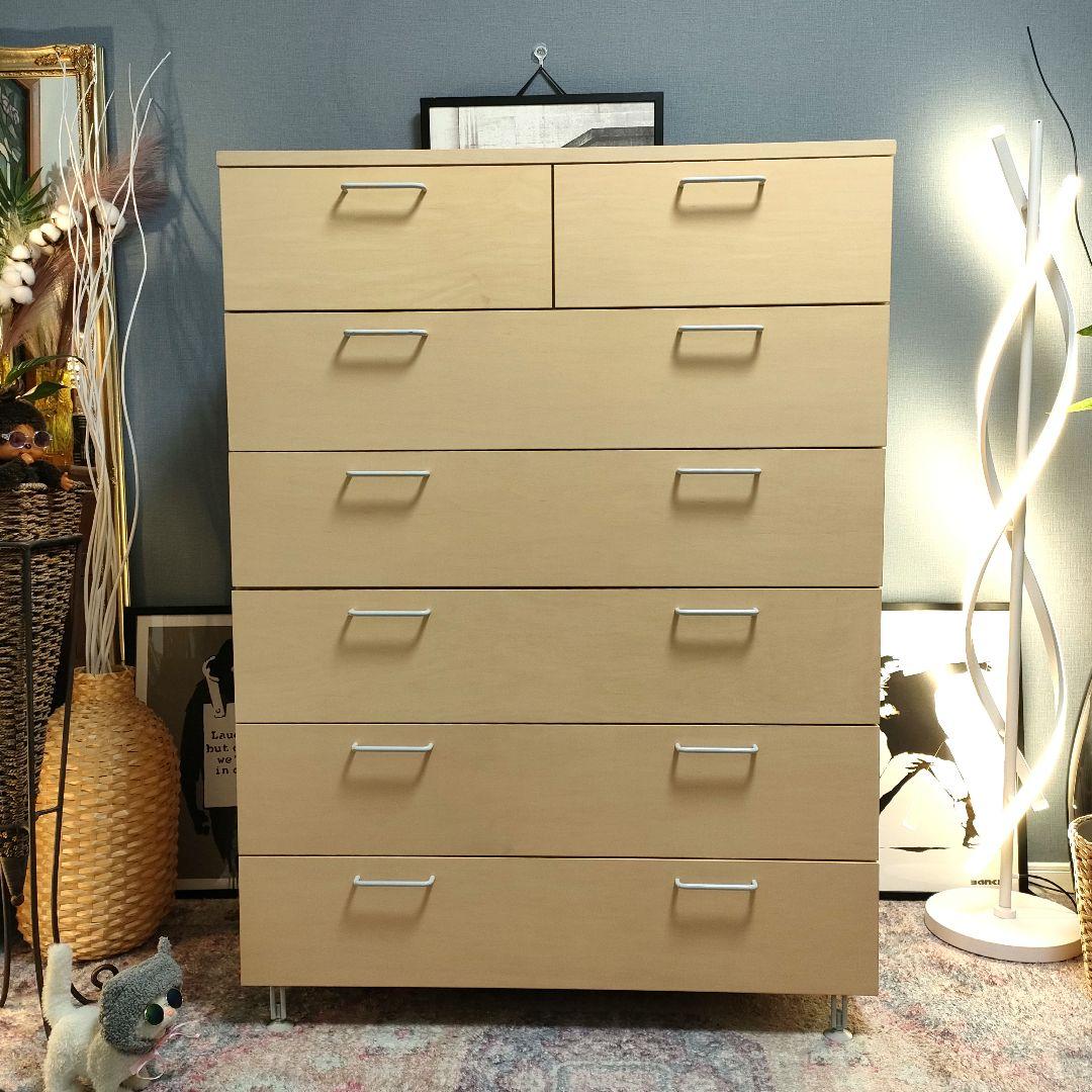 【廃盤希少メープル材】無印良品 大容量6段チェスト