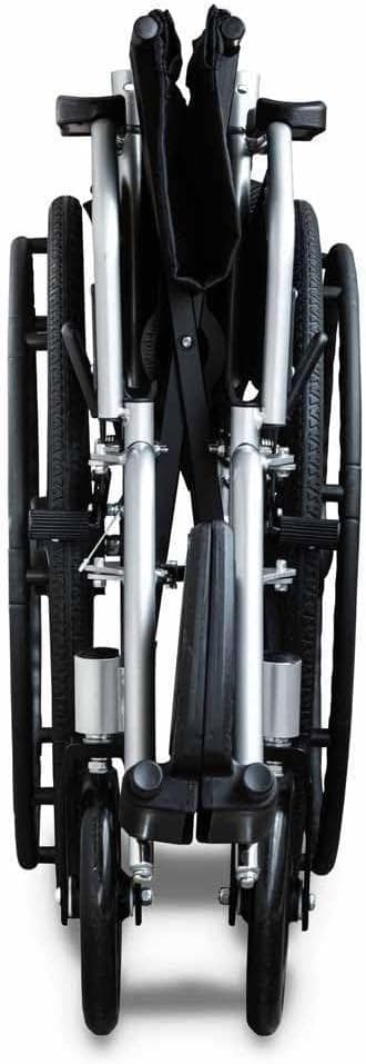 自走式折り畳み車椅子【自走式】【介護・介助用】 (オレンジ+レッド（ブルーも可）