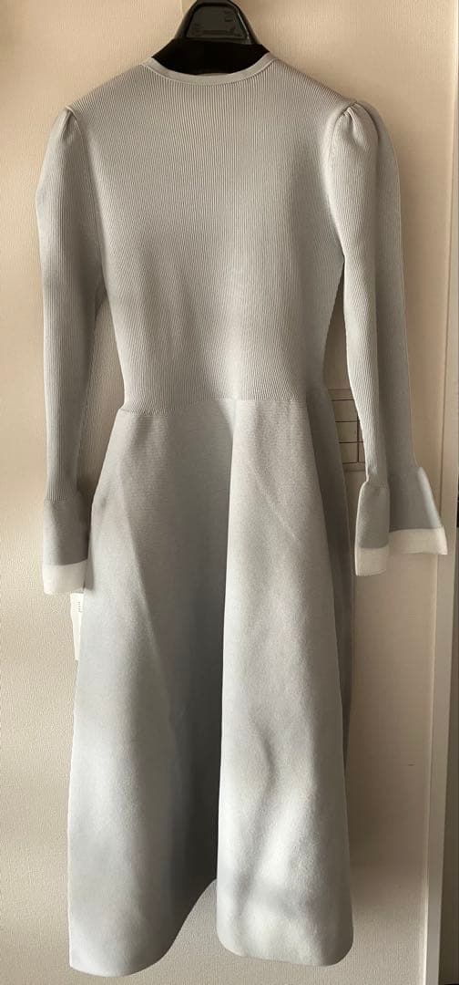 【新品未使用】CELFORD♪シアーミックスホールガーメントワンピース SAX