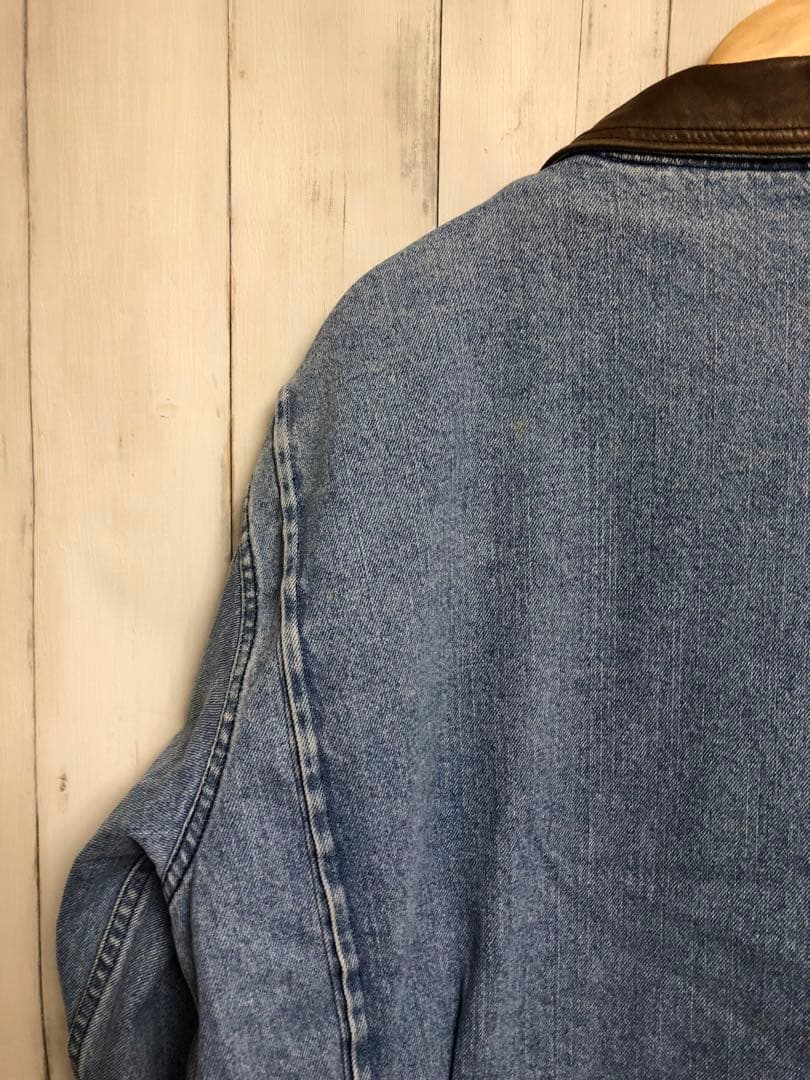 80s Woolrich デニムカバーオール L ウールリッチ ライナー付き