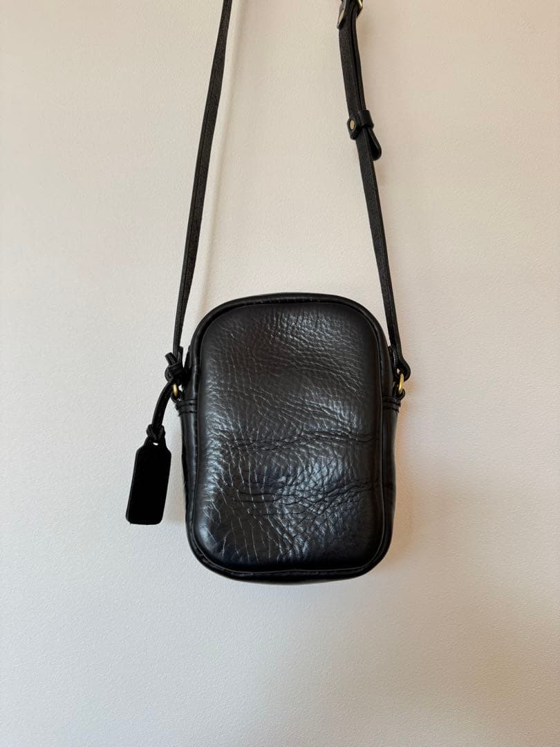 【美品】アナロジコ analogico ポケットミニショルダー バッグ ブラック