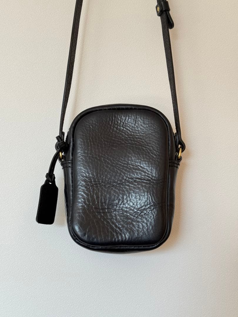 【美品】アナロジコ analogico ポケットミニショルダー バッグ ブラック