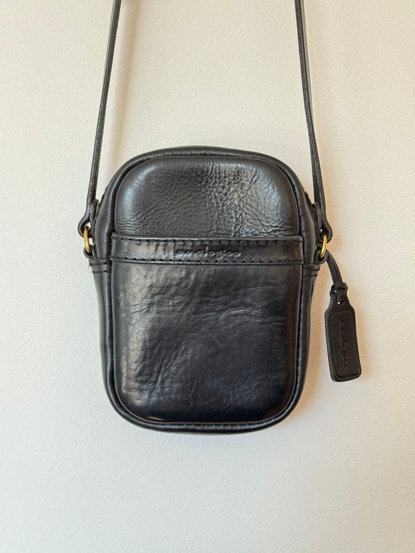【美品】アナロジコ analogico ポケットミニショルダー バッグ ブラック