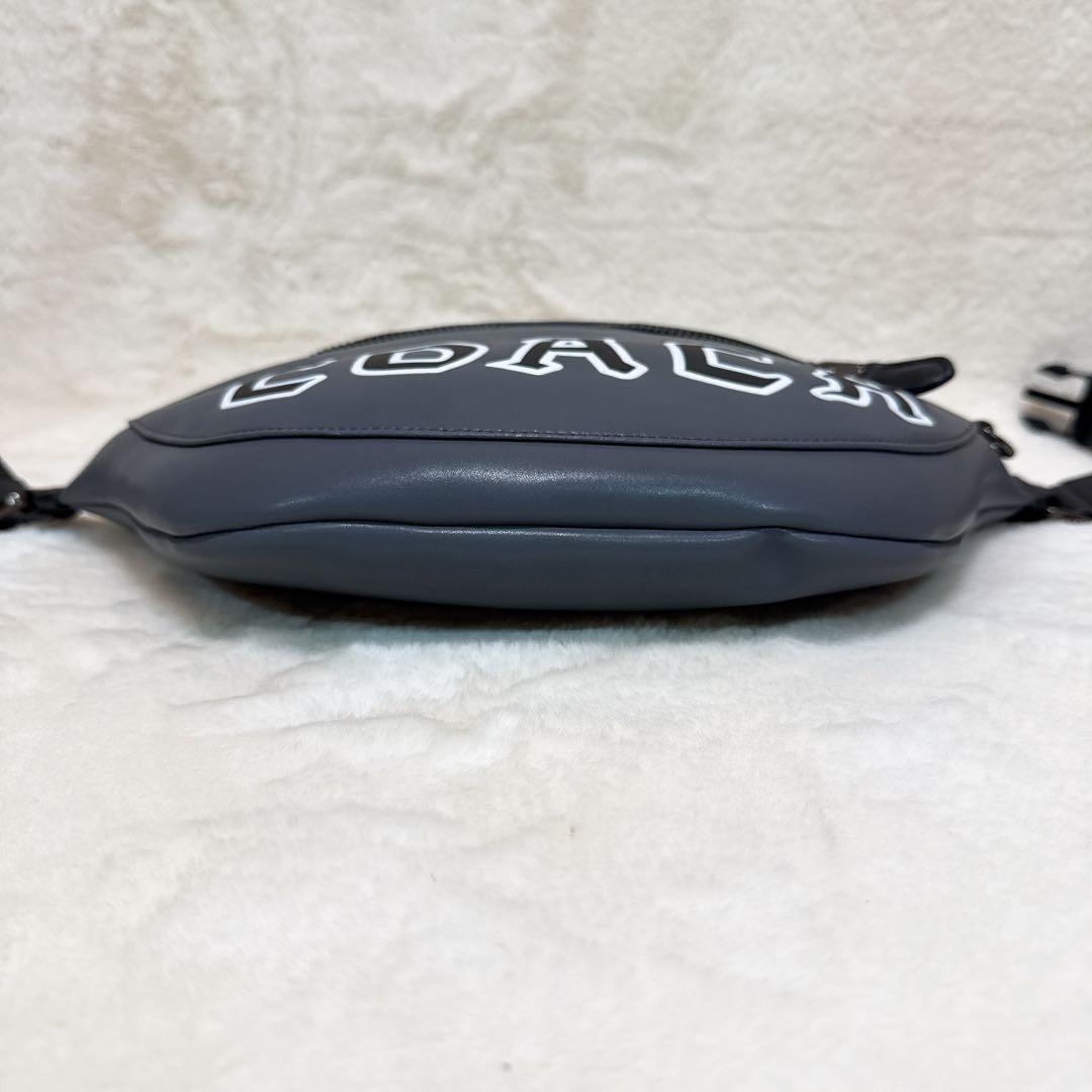 極美品✨ コーチ ウォーレン ベルト バッグ ウエストバッグ レザー グレー