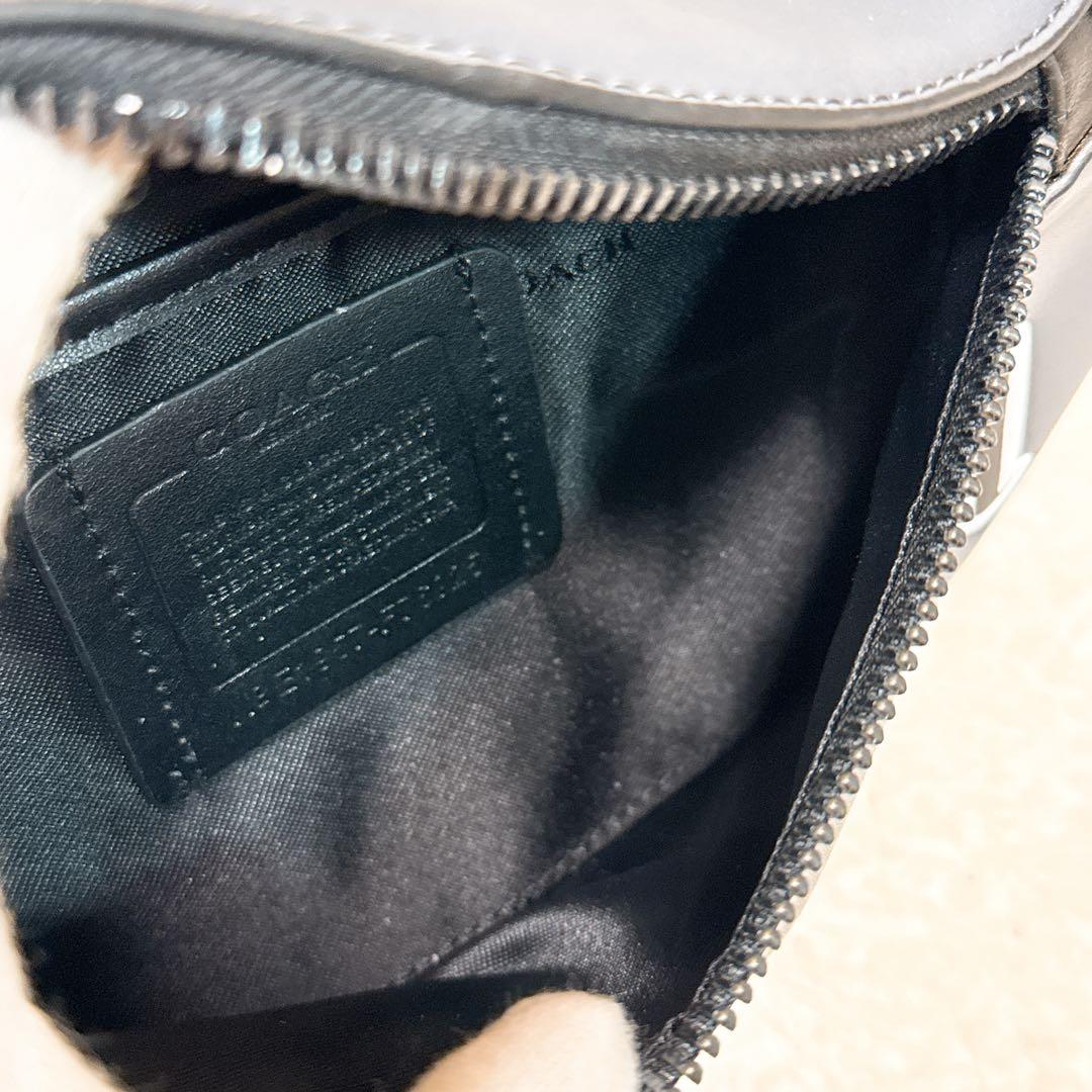 極美品✨ コーチ ウォーレン ベルト バッグ ウエストバッグ レザー グレー