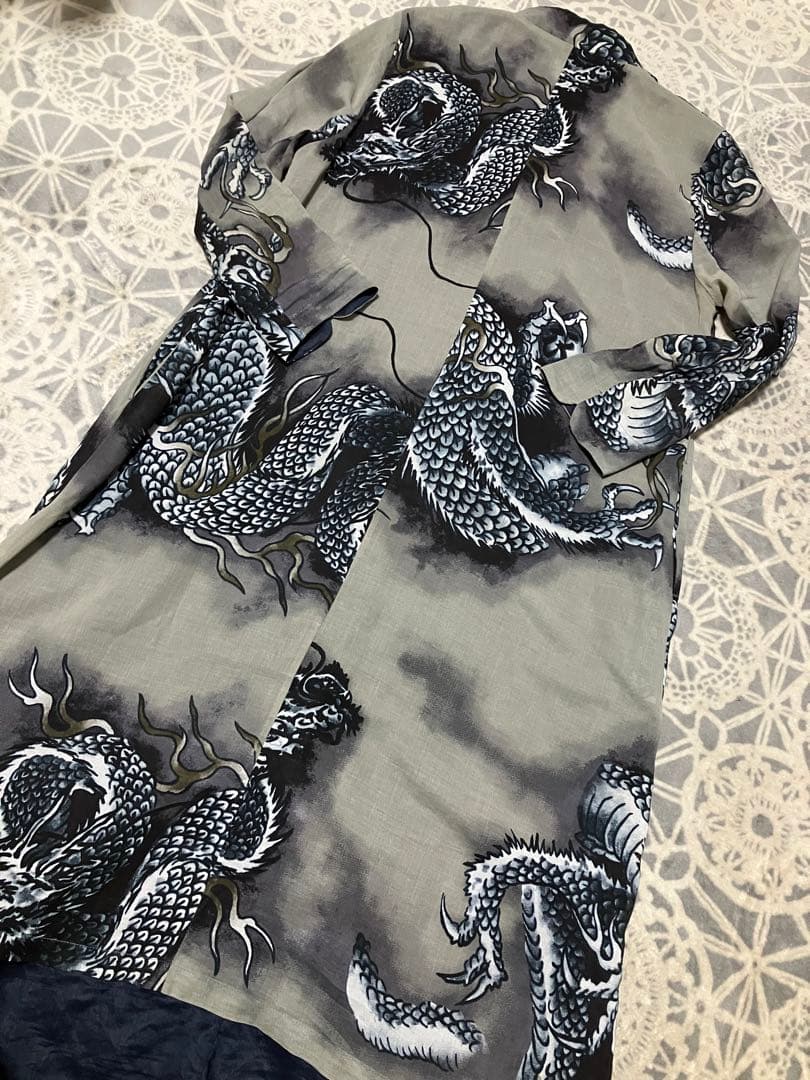 激レア　オスティアジャパン 衣 古代新　昇竜　ワンピース ロングシャツ