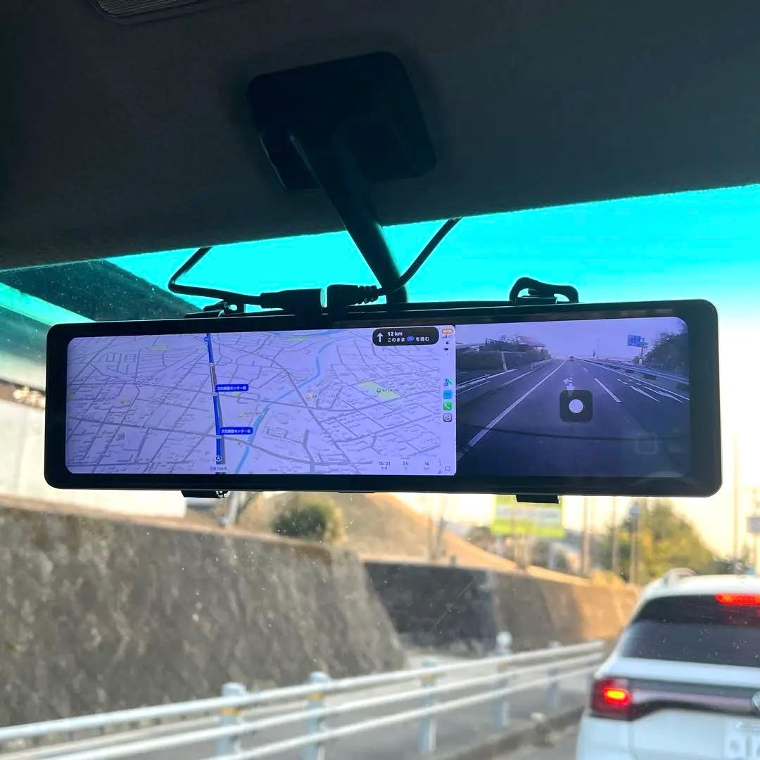 ドライブレコーダー／インナーミラー/Carplay/AndroidAuto/ナビ