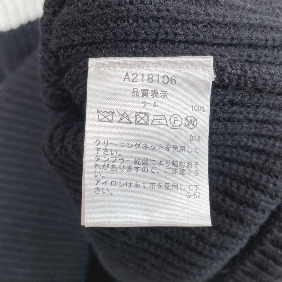 【新品未使用 アルチビオ】22FW新作ロゴ畦セーター38号